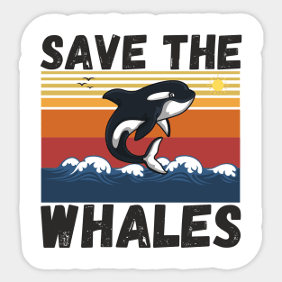 Save The Whales Sticker